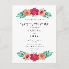 Elegante diseño floral Invitación a la fiesta de c