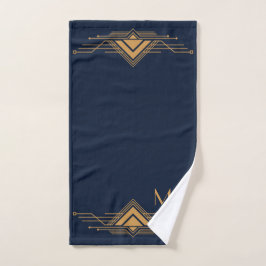 Elegante diseño geométrico dorado Art Deco