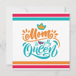 Elegante Diseño La Typografía Mamá Es Mi Reina
