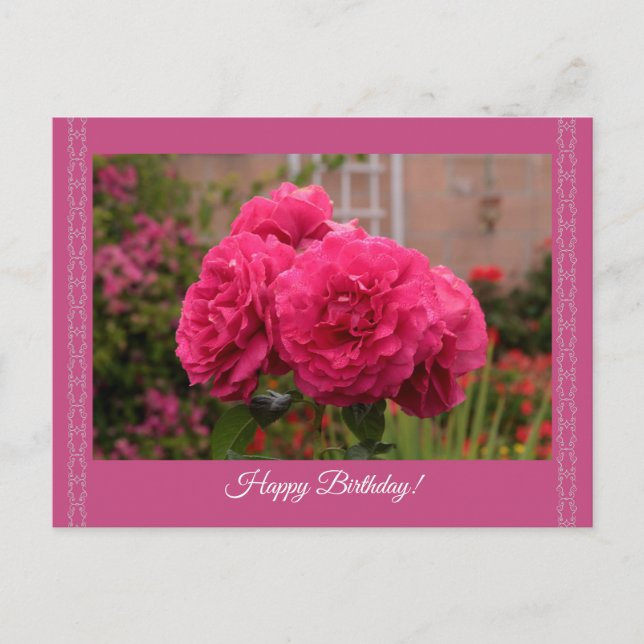 Elegante diseño tarjeta de cumpleaños feliz (Anverso)
