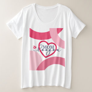 Elegante diseño Texto Mamá te amo con corazón