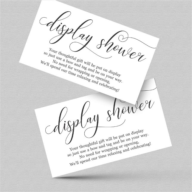 Elegante Display Shower Insert para invitación (Subido por el creador)