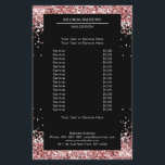 Elegante dorado rosado a ambos lados Volante<br><div class="desc">Un diseño elegante y refinado,  con una imagen digital de vidrio plateado-lilo. Nota: El proceso de producción no utiliza una película real,  sólo el color se imprime a fondo. Añada sus datos,  logotipo,  detalles de la empresa e imágenes en minutos.</div>