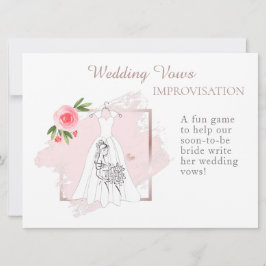 Elegante ducha de novia promete juego de improvisa