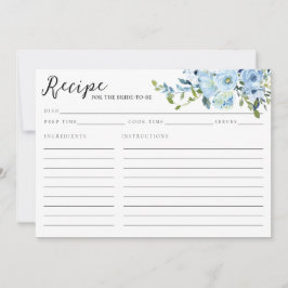 Elegante ducha marital azul floral de la marina