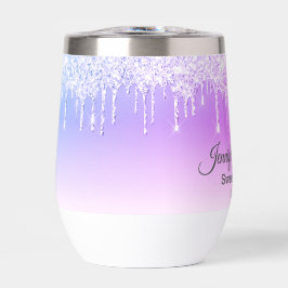 elegante dulce dieciséis rosado goteo purpurinas m