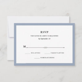 Elegante | Dusty Blue Wedding RSVP