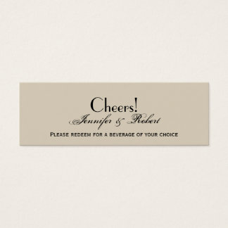 Elegante Eggshell Ecru Boda Bebe Ticket