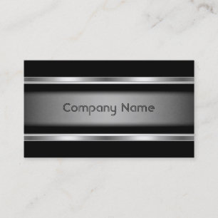 Elegante empresa de tarjetas de visita Black Gray