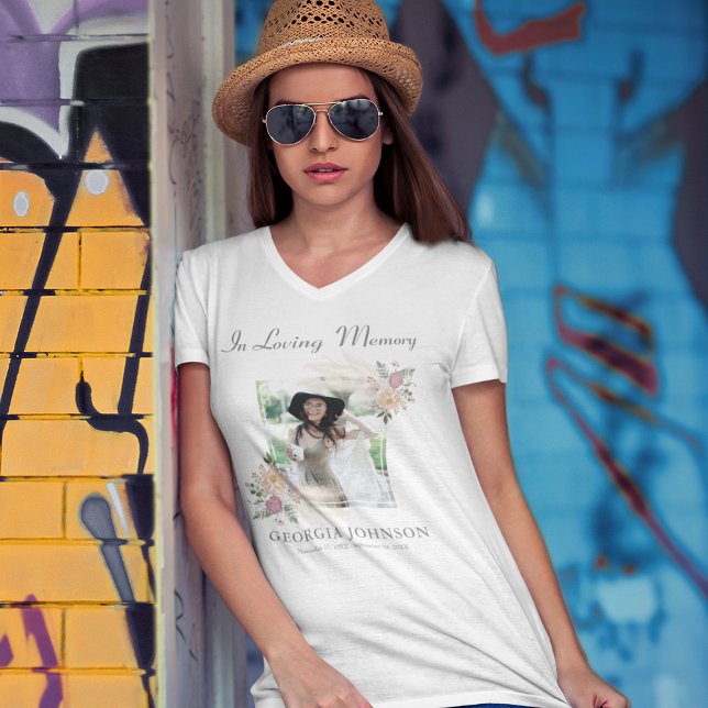 Elegante En Memoria Querida | Camiseta Conmemorati (Subido por el creador)