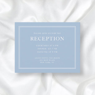 Elegante Enclo De Recepción De Boda Azul En Polvo