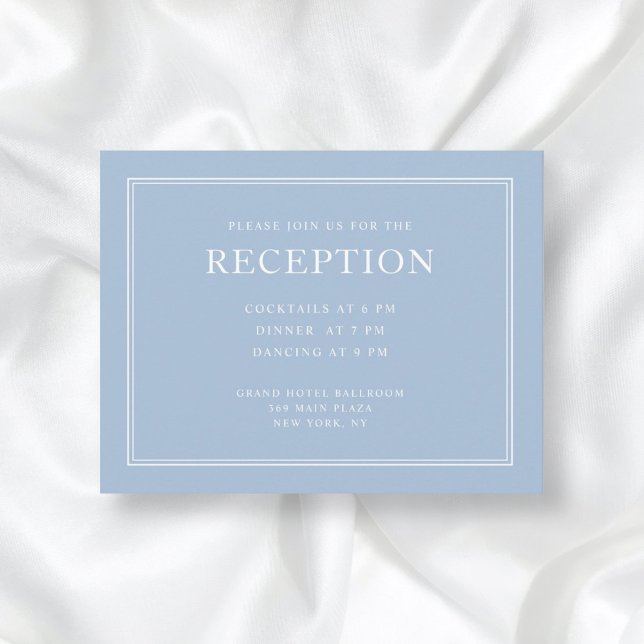 Elegante Enclo De Recepción De Boda Azul En Polvo (Subido por el creador)