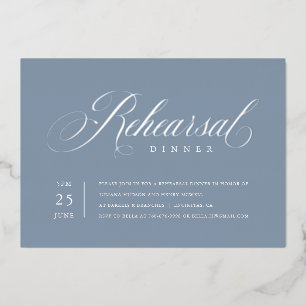 Elegante ensayo Invitación al Relieve metalizado p