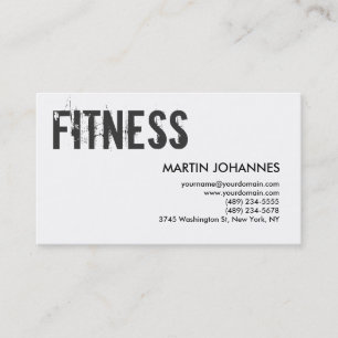 Elegante entrenador personal tarjeta de visita bla