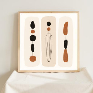 Elegante Equilibrio – Arte Abstracto Femenino para