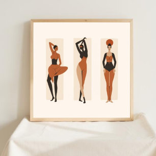 Elegante Equilibrio – Arte Abstracto Femenino para