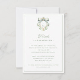 Elegante Escudo con tarjeta de gabinete de detalle