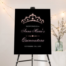 Elegante español Quinceañera Mis Quince Pink