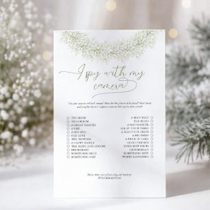 Elegante espía con cámara Flyer de juego de la duc