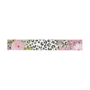 Elegante estampado de leopardo y diseño floral