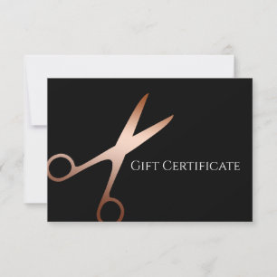 Elegante estilista moderno de las tijeras de oro r