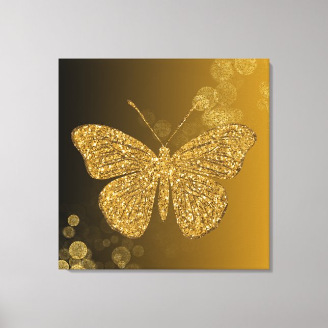 Elegante estilo mariposa canva Wall Decoración (Anverso)