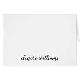 Elegante estilo moderno sencillo guión negro básic