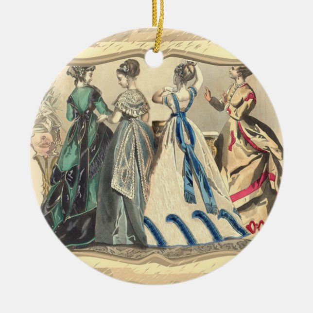 Elegante estilo victoriano Decoración de árbol cer (Frente)