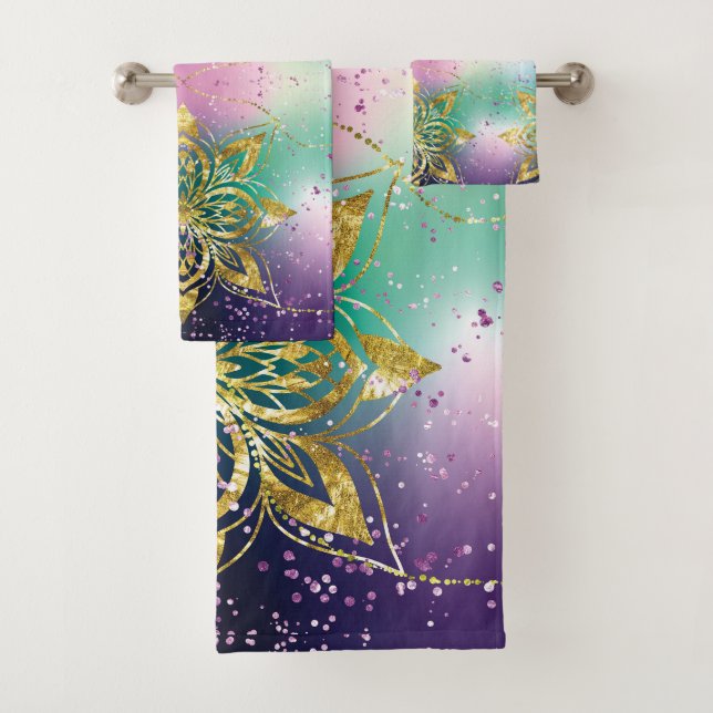 Elegante estrella de copas de nieve de color verde (In situ)