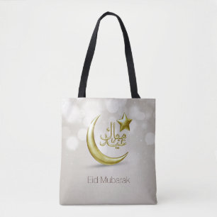Elegante Estrella Eid Mubarak Gold Moon - Bolsa To