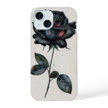 Elegante estuche para teléfono floral gótico Rosa 
