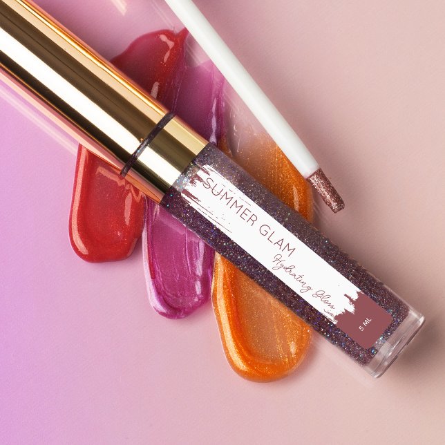 Elegante Etiqueta Cosmética Gloss Lip de Stroke (Subido por el creador)