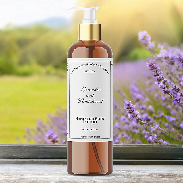 Elegante etiqueta de botella de cosméticos imperme (Subido por el creador)
