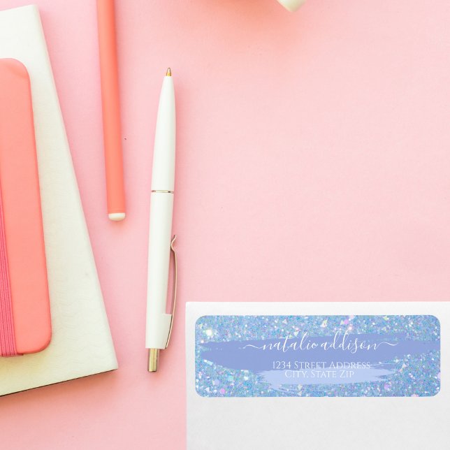 Elegante etiqueta de dirección de devolución de Pu (Subido por el creador)