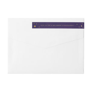 Elegante Etiqueta de dirección de enrejado Purple+