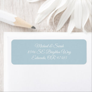 Elegante Etiqueta de Dirección de Regreso de Boda 