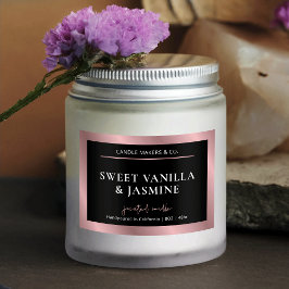 Elegante etiqueta de embalaje de productos de colo