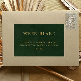 Elegante etiqueta de envío para pequeñas empresas 