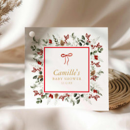 Elegante etiqueta de favorito para Baby Shower bot