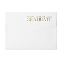 Elegante etiqueta de graduación de etiquetas