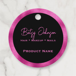 Elegante etiqueta de producto de Relieve metalizad