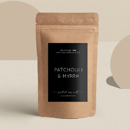 Elegante Etiqueta de Rectángulo Mínimo de Empaquet