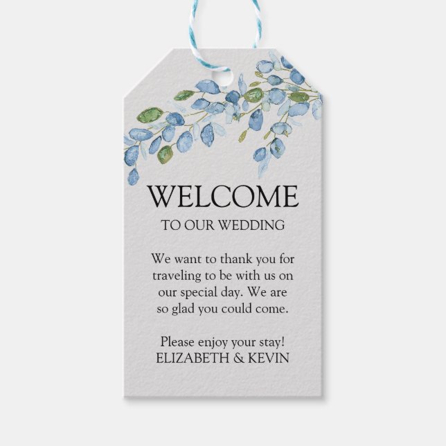 Elegante etiqueta de regalo de acuarela (Anverso)