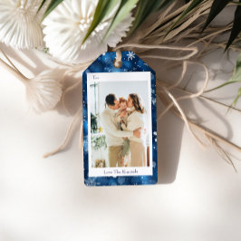 Elegante etiqueta de regalo de regalo de vacacione
