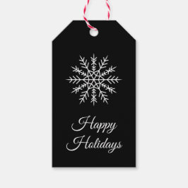 Elegante etiqueta de regalo de vacaciones corporat