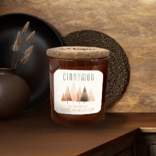 Elegante etiqueta de velas perfumadas para vacacio