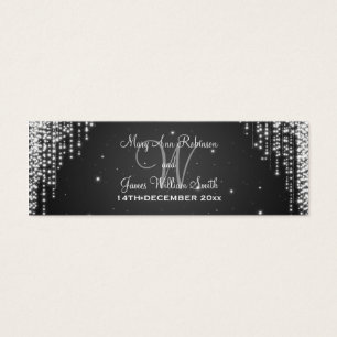 Elegante etiqueta favorita de boda noche deslumbra