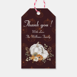 Elegante etiqueta personalizada de agradecimiento