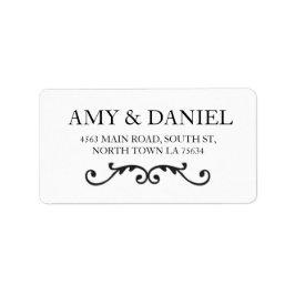 Elegante Etiquetas de direcciones Pegatinas Despla
