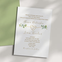 Elegante Eucalipto Invitación a la vegetación neut